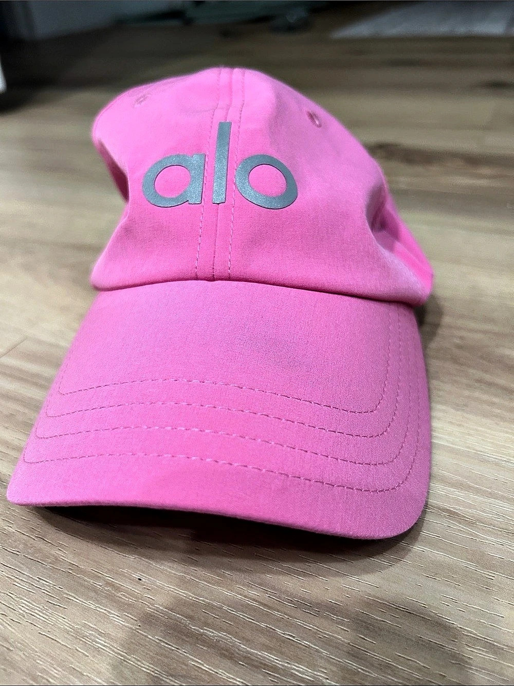 Alo Pink Logo Baseball Cap Like New
